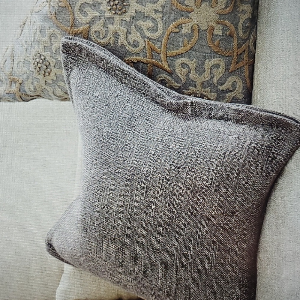 Pottery Barn Fold Over Linen Blend Textured Accent Throw Pillow Cover